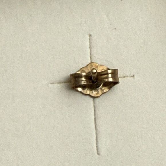 Vintage Estate 12k YELLOW GOLD ONYX OVAL STUD EARRINGS Mark Christopher Hawaii - Picture 8 of 14